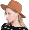Classic British Belt Buckle Wool Fedora Hat Men Women Imitation Woolen Winter Felt Hats Fashion Jazz Hat Chapeau