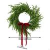 19inch Artificial Pine Christmas Wreath Front Door Multifunctional Xmas Garland for Holiday