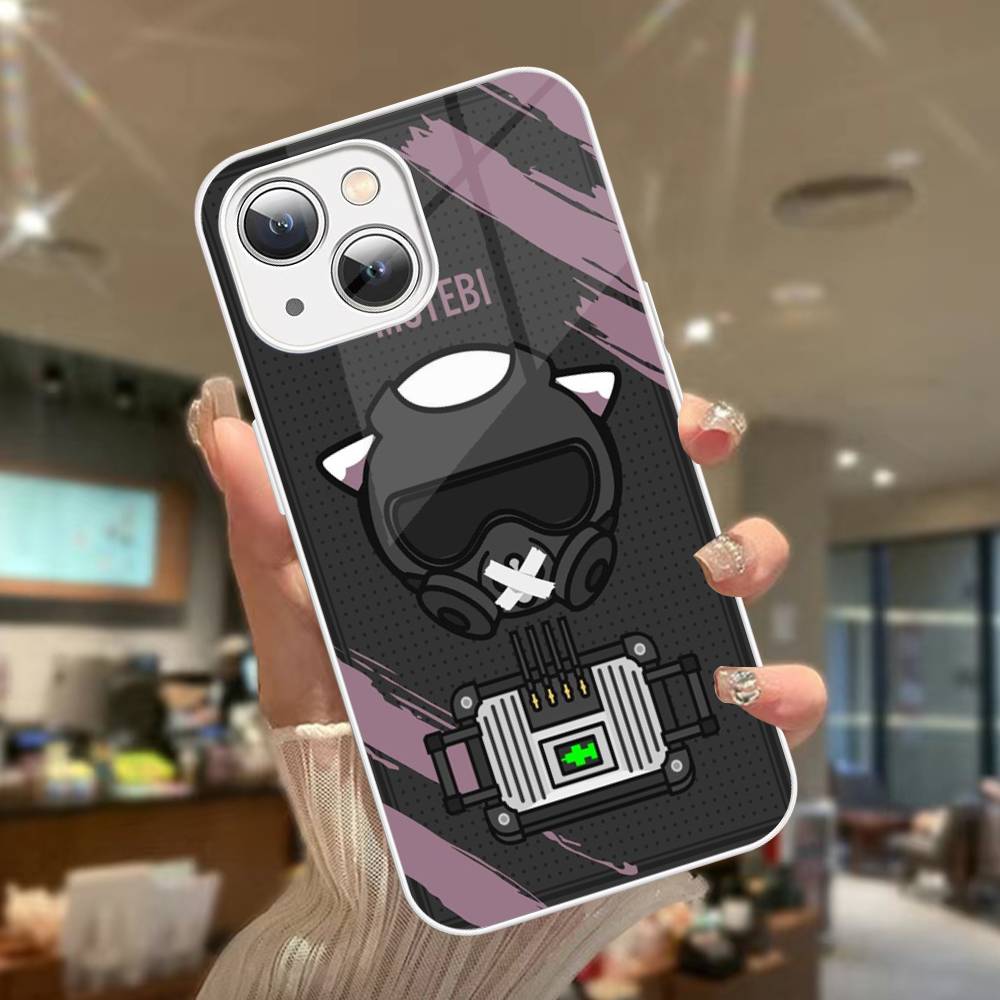 R-Rainbowes Игра Six Siege Аниме Закаленное Стекло Для Iphone 14 13 12 11 Pro Mini XS MAX 14Plus X XS XR Чехол