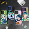 LUM Аниме U-Urusei Y-Yatsura Чехол для телефона For iPhone17, 16,15,14,13,12 Pro Max Черный Конфетный Матовый Ударопрочный Чехол
