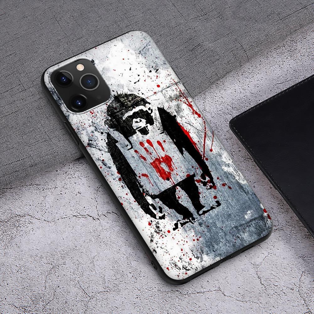 Чехол T176 Street Art Banksy Graffiti для iPhone 13 12 Mini 11 Pro XS Max XR X 8 7 6 6S Plus 5 5S SE 2020