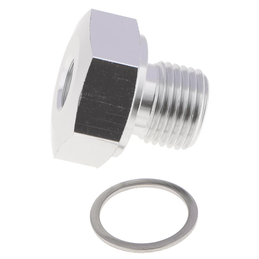 Engine Oil Pressure Sensor Adapter Aluminum Oil Sensor Connector for LS Series Oil Tray Crankcase and Fan Replacement