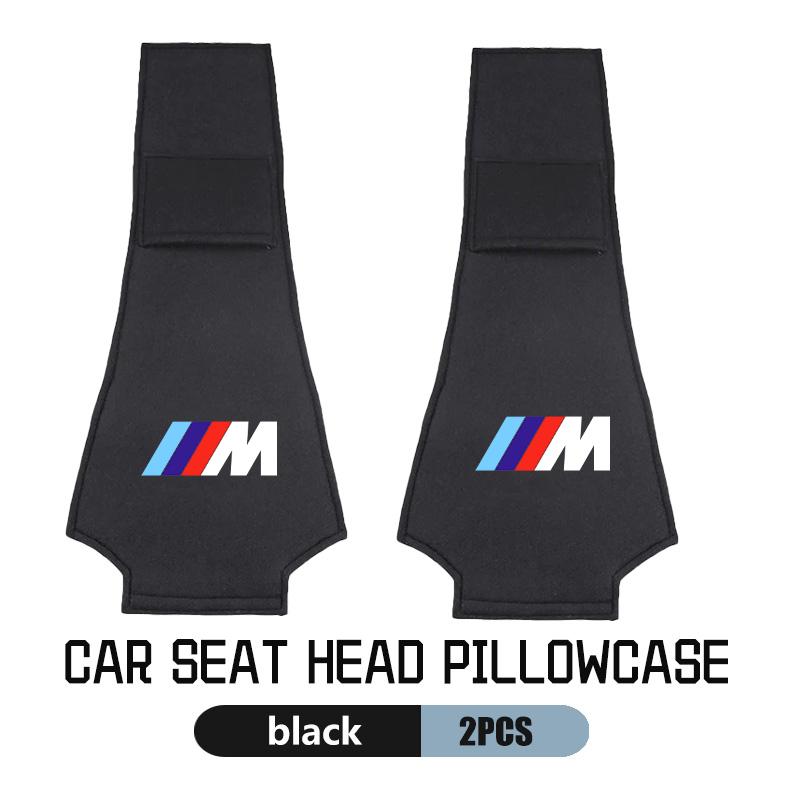 Suede Car Seat Headrest Anti-fouling Cover Protector Covers Auto Decoration Accessories For BMW M F10 F20 F30 F40 F15 F25 F26