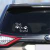 Автомобильная наклейка 3D собака на борту и отпечатки лап наклейка на автомобиль забавные виниловые наклейки наклейки стайлинг автомобиля