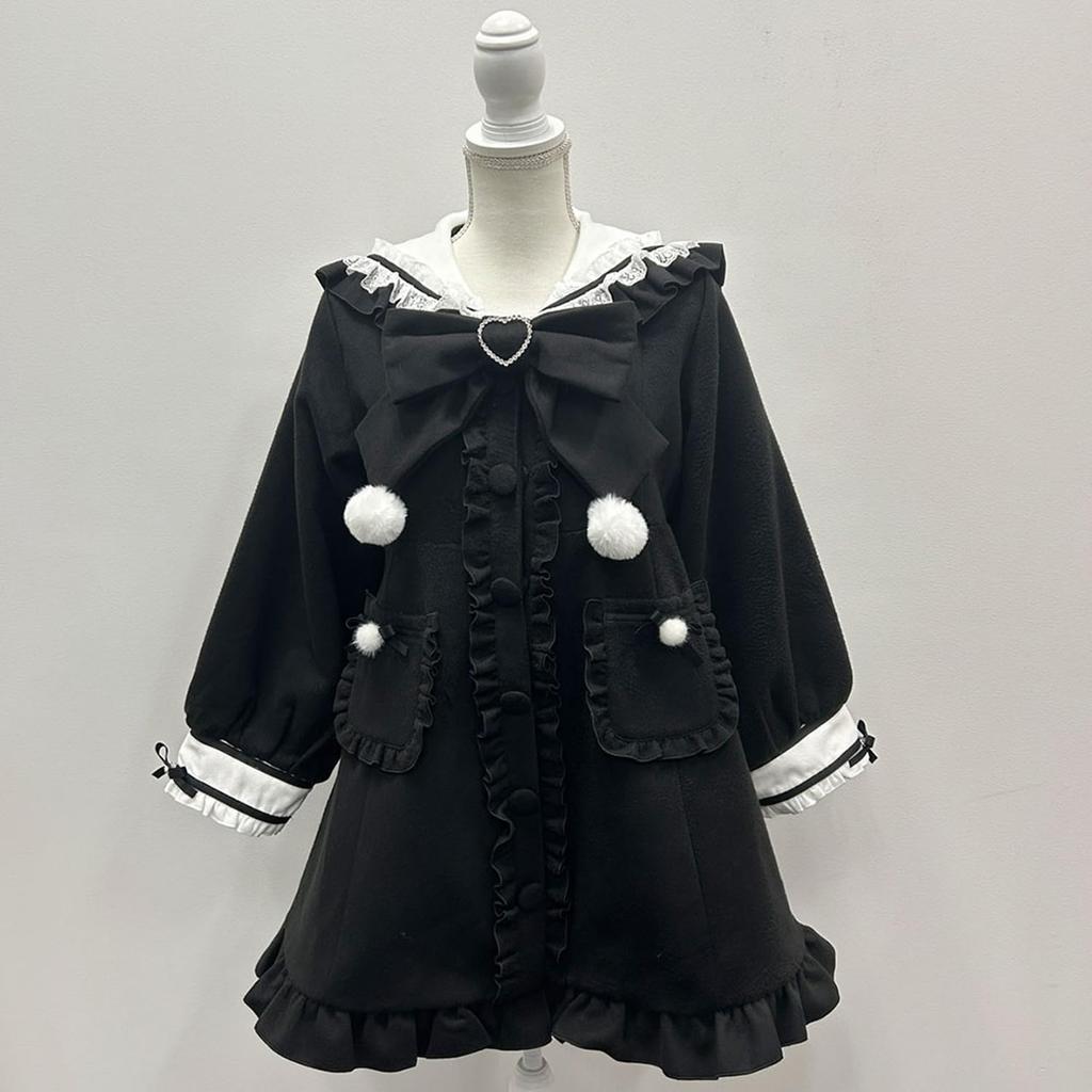 Yumetenbou Mass-produced Landmine Clothing Pompom Ribbon Sailor Frill Coat