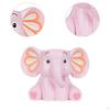 Cute Elephant Pen Holder Decoration Desktop Organizer for Desk Supplies Hand Painted Resin Statue