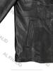 AL KHALID Men's Leather Jacket Black Genuine Lambskin Leather Jacket Motorcycle Stylish
