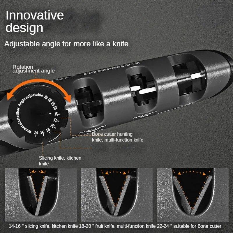 Точилка для ножей 5 в 1, кухонный шлифовальный станок с регулируемым углом, профессиональные инструменты для заточки ножей, домашний кухонный нож