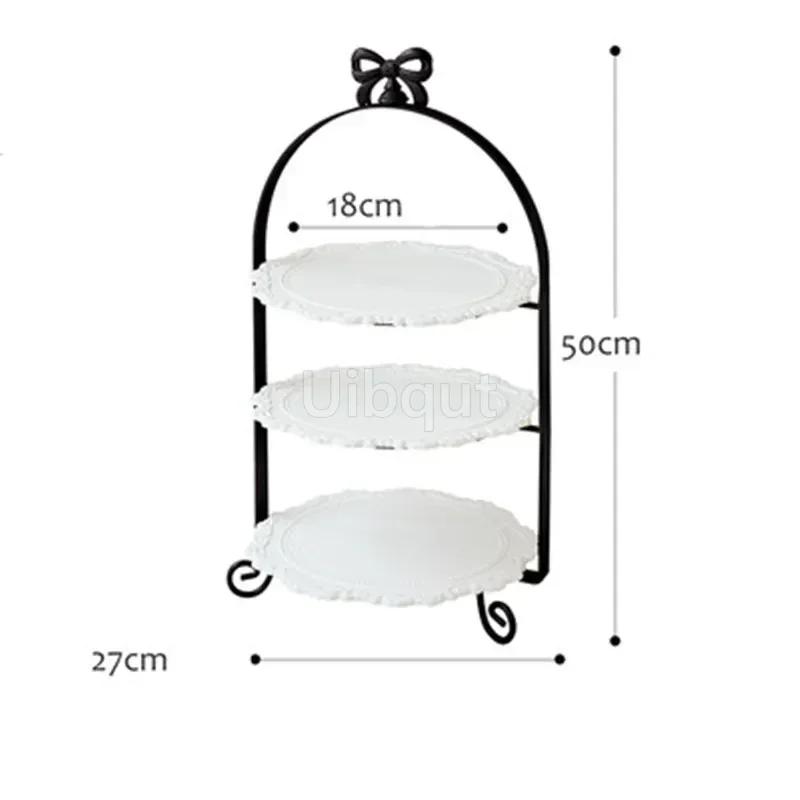 Белая подставка для десертного стола, украшение для свадьбы, двухслойная подставка для торта, золотая тарелка для украшения кондитерских изделий, 3 слоя