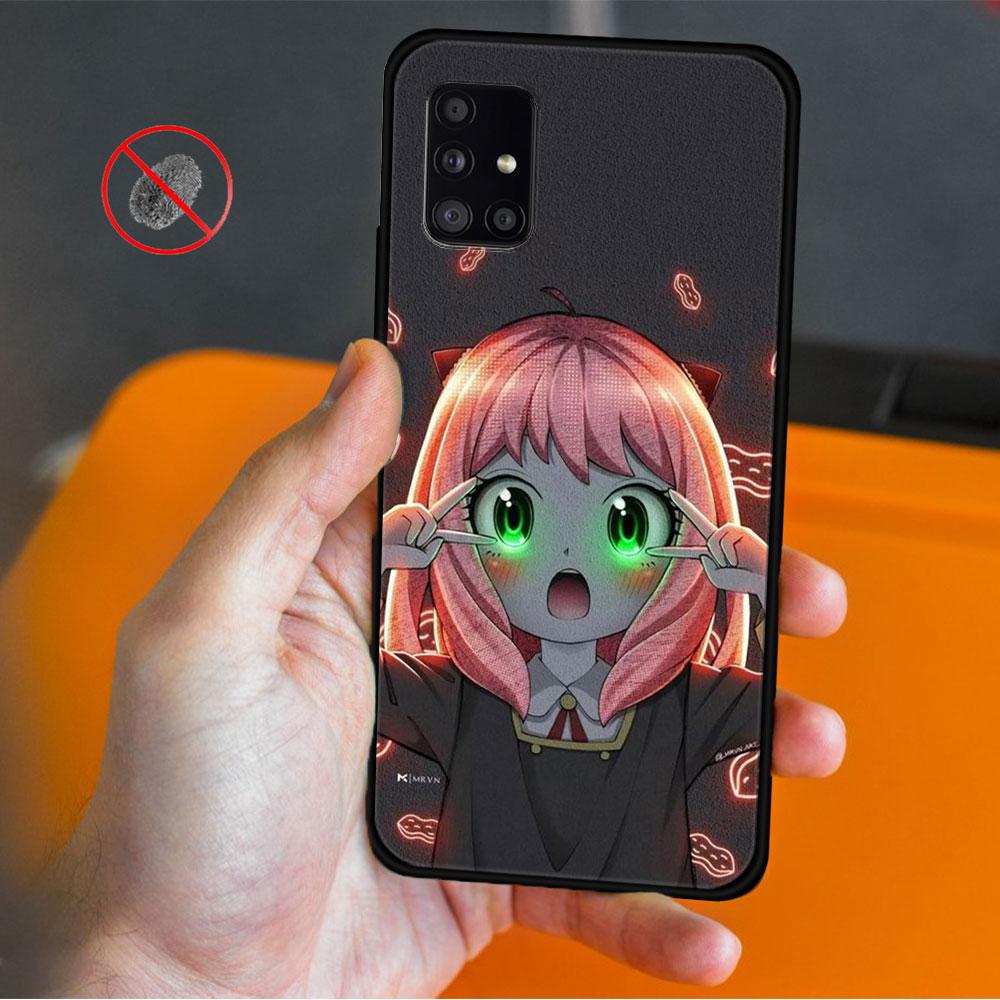 Для Samsung A12 A51 A52 A41 A21s A72 A31 A02s A71 A32 4G A73 A53 A52s 5G Print Funda Spy×Family Cute Yor Anya Bright Drawing