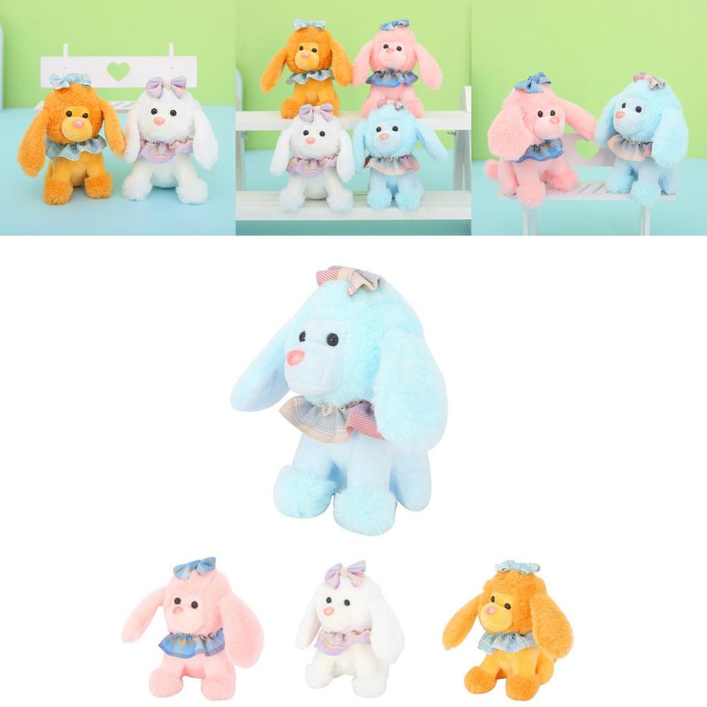 Adorable Plush Teddy Poodle Dog Keychain Charming Animal Bag Charm Keyring