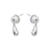 High-end French Retro Pearl Water Drop Earrings Lady Style Light Luxury Niche Design Sense Women