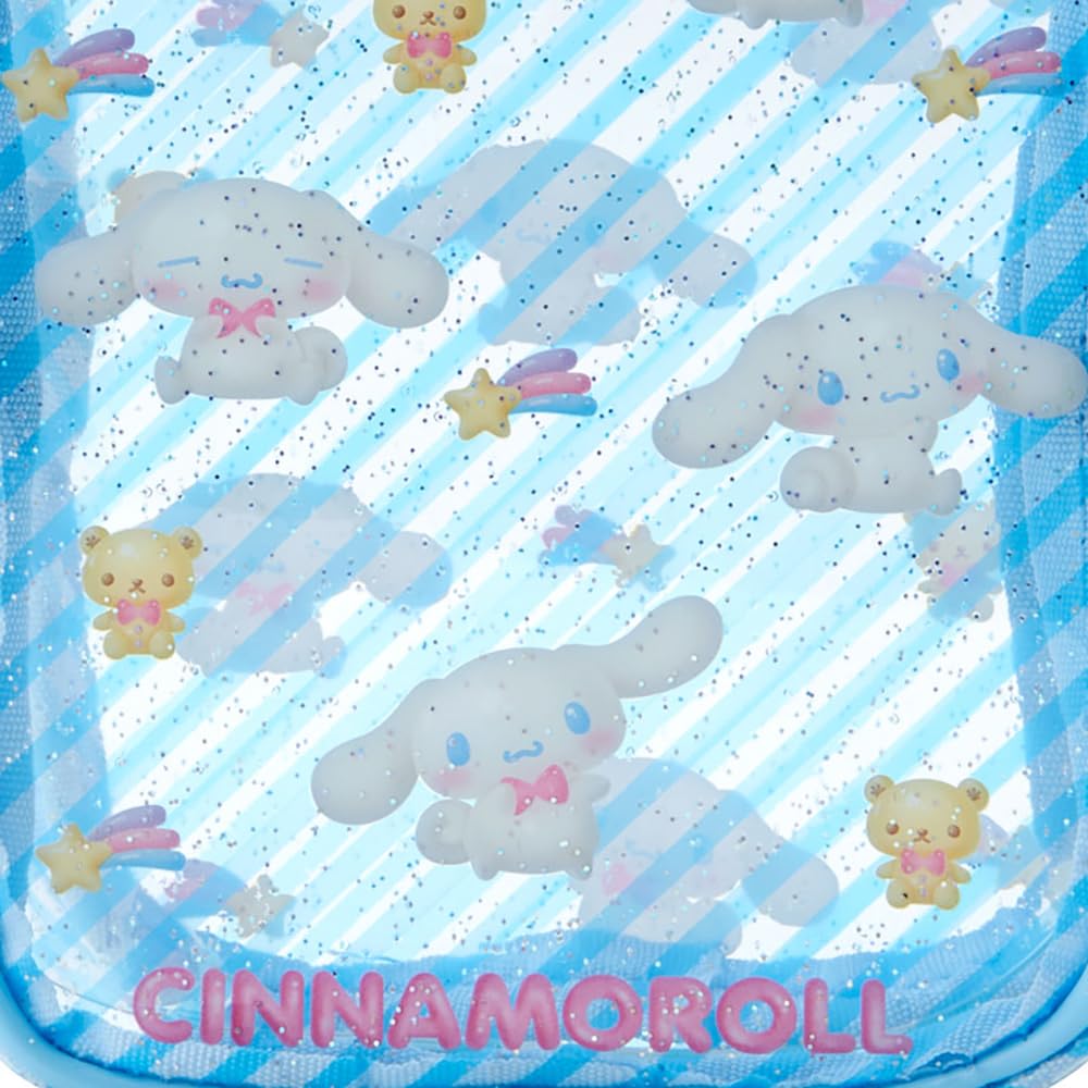 Sanrio Clear Clear and Plump 3D 15 X 10 X 6 297828 Pouch, Cinnamoroll, Cm, Character,