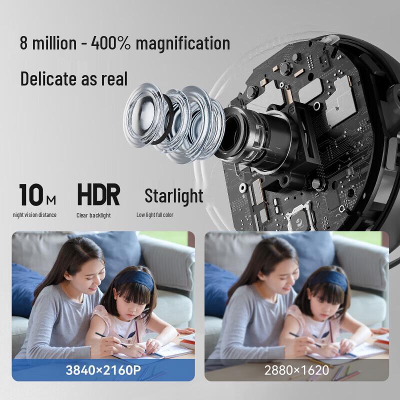 Joann 8-мегапиксельная 360° PTZ Умная камера безопасности для дома (Китайская версия)