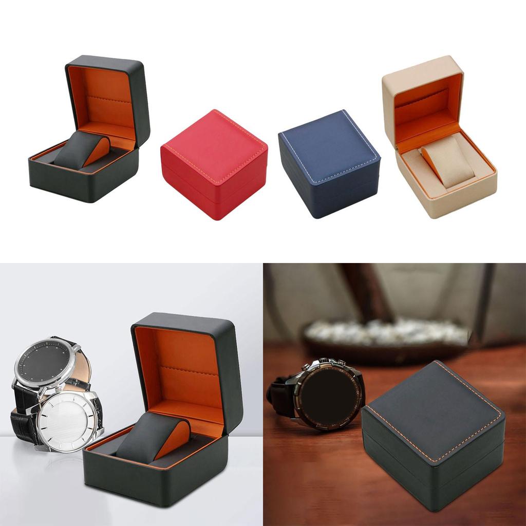 Single Watch Jewelry Box Men Wristwatch Display Case for Necklace Bracelet