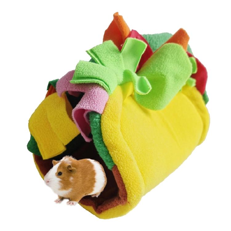 Plush Hamster Nest Plush Toy Habitats Decors Hideout Viewing Room Tacos Shape