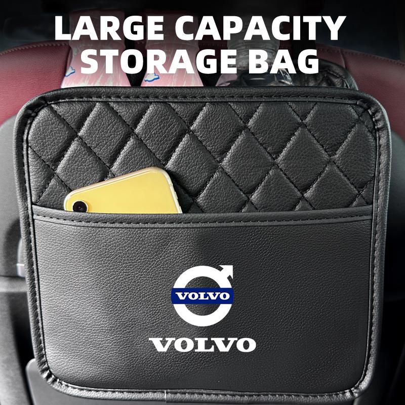 Car Back Seat Storage Bag Organizer Hanging Bag For Volvo Rdesign Polestar AWD V50 S60 XC60 S40 XC40 XC90 V60 S80 S90 V90 V70 T6