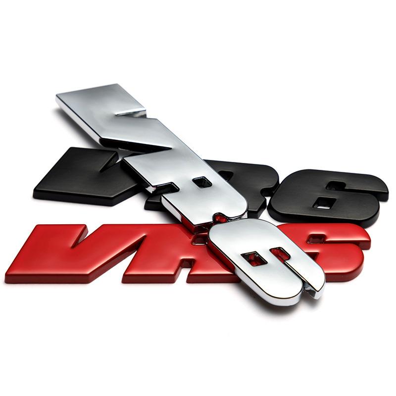 3d Metal Car Letters VR6 Logo Emblem Badge Decals For A3 Q3 Q5 A5 Q7 MK2 MK4 MK3 VR6 Sticker Accessories