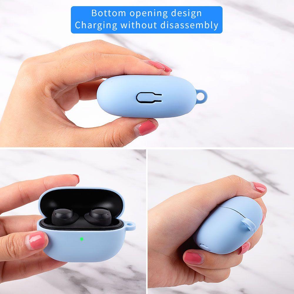 Color Accessories Shockproof Bluetooth Earphone Liquid Silicone Cover Soft Shell Protective Case