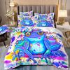 Cartoon Children Animal Frog Salamander Three-Piece Set 3D Digital Printing Grinding Quilt Cover Bedding