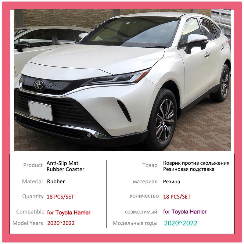 Пылезащитная накладка в паз двери для Toyota Harrier XU80 Venza XLE Резиновый коврик для хранения стаканов в проеме двери Противоскользящая наклейка