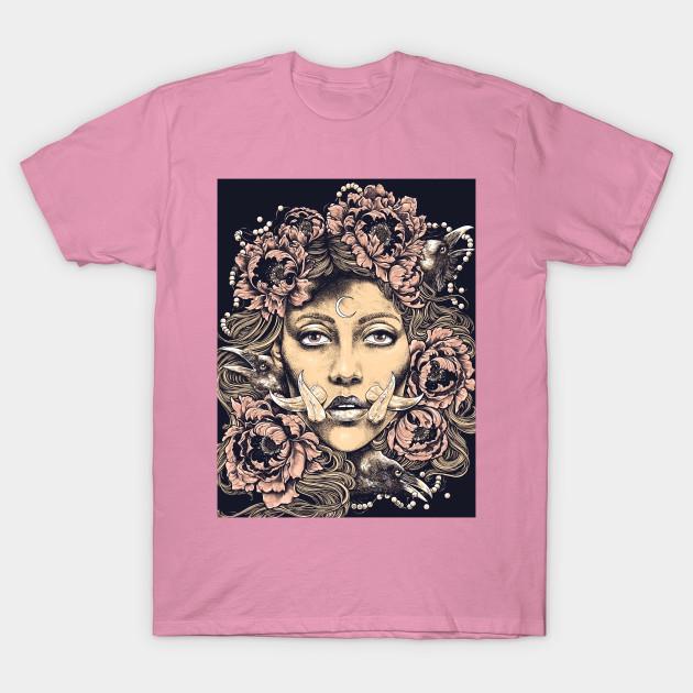 Футболка женская с цветочным принтом клыков Харадзюку кавайная футболка летняя женская футболка с коротким рукавом топ футболка