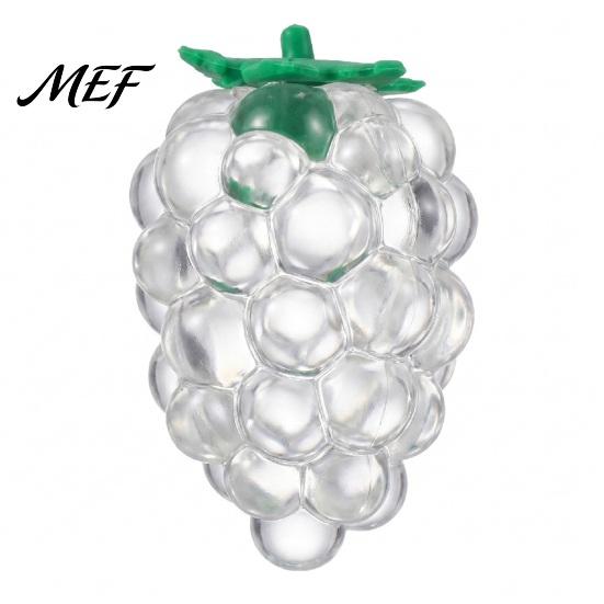 Fruit Squeeze Toy Strawberry Grape Stress Relief Toy, Realistic Sensory Anxiety Relieving Office Desk for Kids Adults