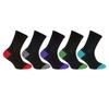 Street Essentials Childrens Boys Contrast Heel And Toe Socks (Pack Of 5)