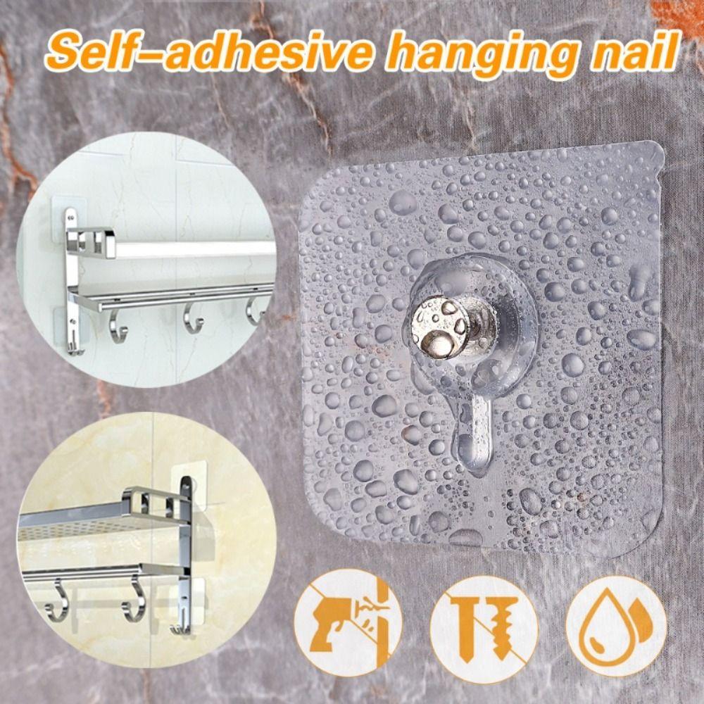 10-50Pcs Transparent Photo Frame Hook No Drilling Picture Hanging Rack for Photo Frame Clock