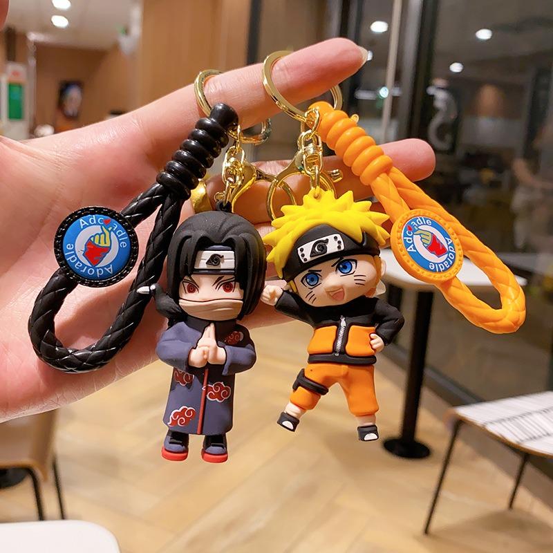 Naruto Anime Keychain – Kawaii Cartoon Pendant, Backpack/Car Decoration, Mini Action Figure  Toy , Cool Gift for Fans