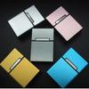 Korean Style Aluminum Alloy Cigarette Case, Holds 20 Regular or Slim Sticks, Magnetic Flip-Top, Unisex Design