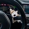 Puppy Plush Doll Clutch Decor,Car Wiper Turn Signal Switch Decoration,kawaii Dog Car Wiper Doll Ornament Car Interior Accessorie