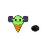 Новая Коллекция Эмалевых Брошей Statement Fitness Food Man: Пицца, Мороженое, Гантели, Гамбургер, Пончик, Штанга