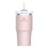 Термобутылка Stanley H2.0 Vacuum Slim Quencher, Flowstate, 20 унций / 0,6 л, Розовый кварц, 10-10826