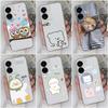 Case Cover For Vivo Y55 Y51 Y52 Y73 Y9s Y77e Y90 Y91C Y75 Y83 Y97 Cute Fashion Cartoon Pattern Shockproof Transparent Soft Silicone For Vivo Bumper