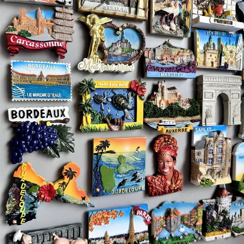Франция Туристические сувениры Магниты на холодильник Корсика Канны Ницца Эльзас Ментон Французские магнитные наклейки Украшения Подарки для путешествий