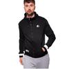 Man Blouse Zip Hoodie, Mens Black Sweatshirt