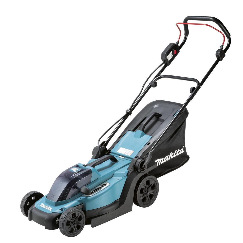 Makita 330 мм Аккумуляторная газонокосилка 18 В 6 Ач, Аккумулятор и Зарядное устройство, Синяя косилка, В комплекте, MLM330DRG,