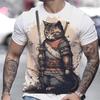 Мужская футболка с изображением животных 3d с принтом оборотня, летняя повседневная футболка с короткими рукавами, свободная мужская одежда больших размеров, уличные дизайнерские топы