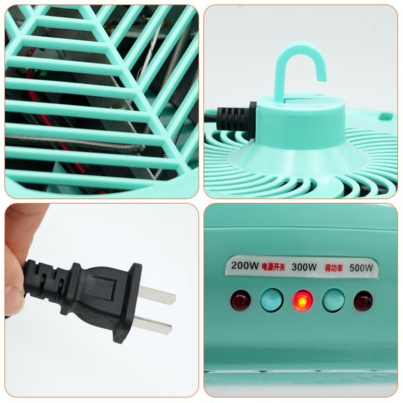 Лампа для обогрева питомцев Лампа для обогрева животных Теплый свет Термостатический контроллер температуры для цыплят Нагреватель Лампа для обогрева террариума рептилий 220 В 500 Вт