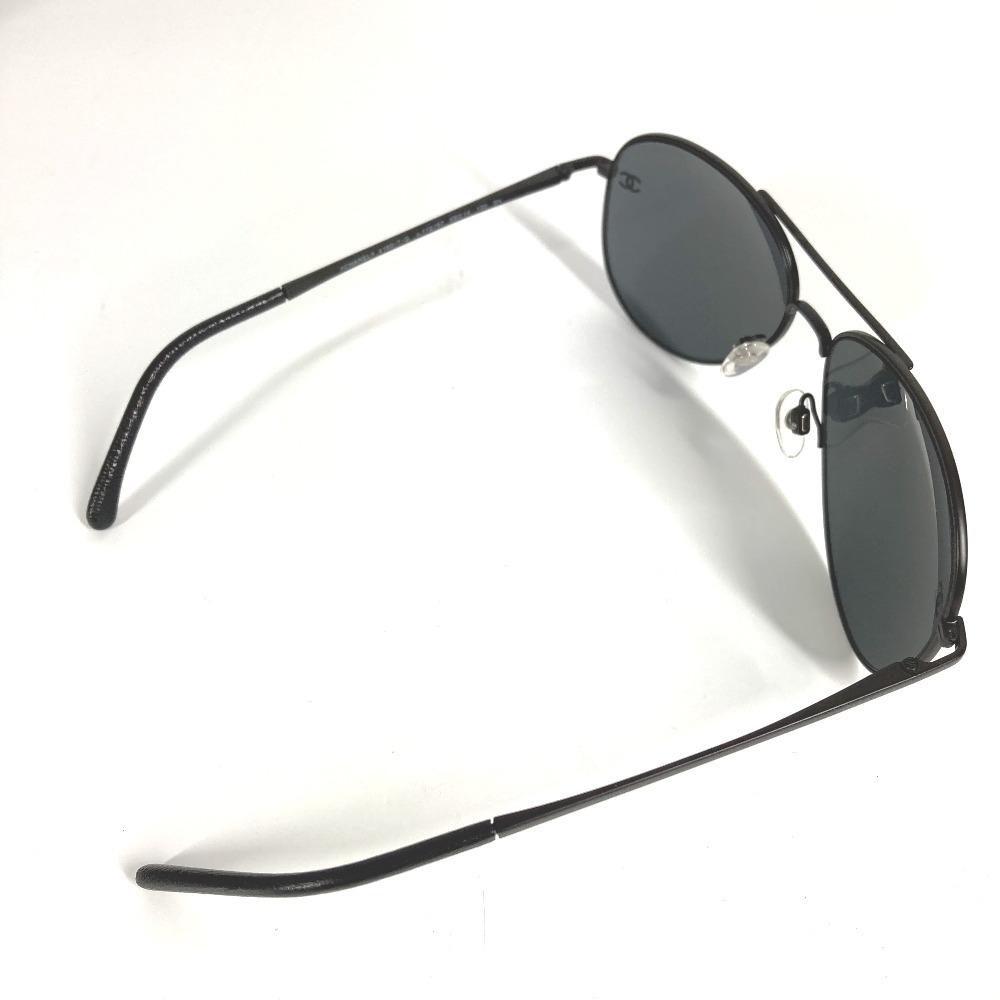 Chanel 4189 T-Q Teardrop CC Mark Logo Pilot Shape Eyewear Sunglasses Black