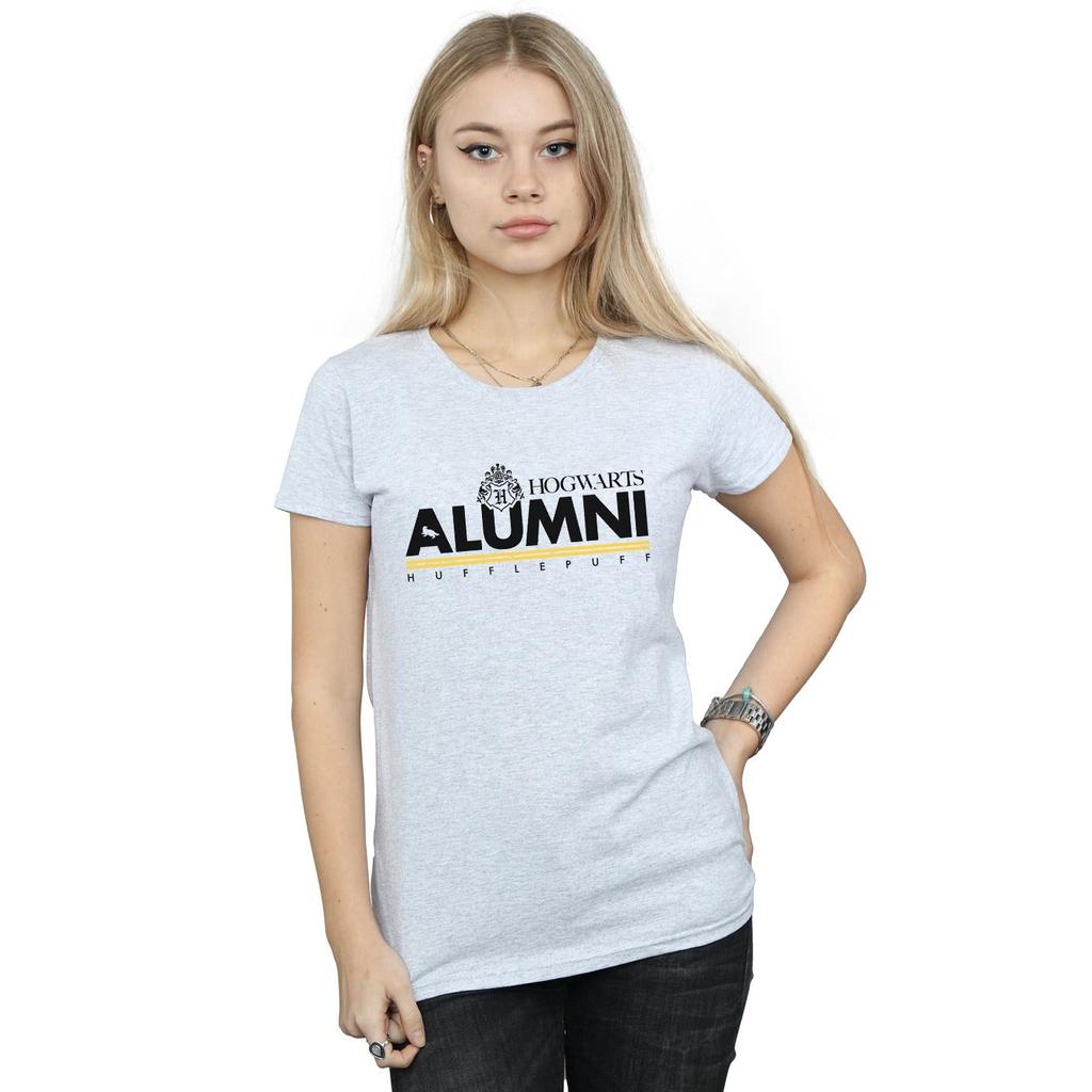 Harry Potter Womens/Ladies Hogwarts Alumni Hufflepuff Cotton T-Shirt