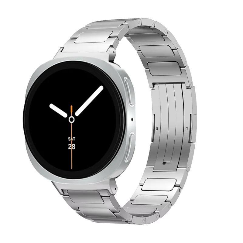 Ремешок ONETitanium alloy для Samsung Galaxy Watch 8 44mm 40mm/8 Ultra 2025 47mm Металлический браслет для Galaxy Watch 8 Classic 46mm BandMN
