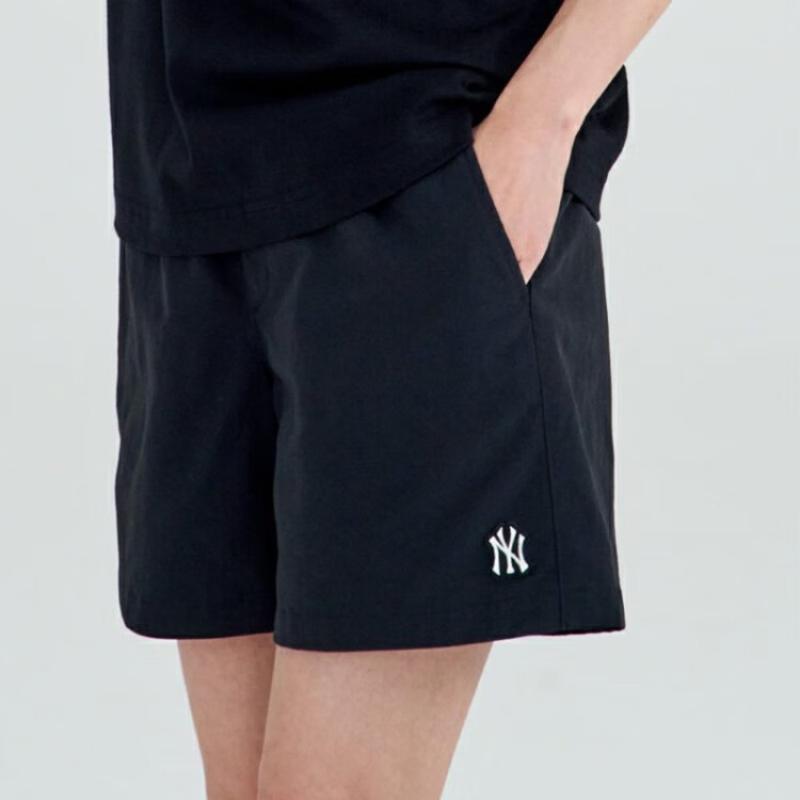 MLB New York Yankees Solid Logo Sports Casual Shorts Unisex shorts Black 3ASMB0233-50BKS