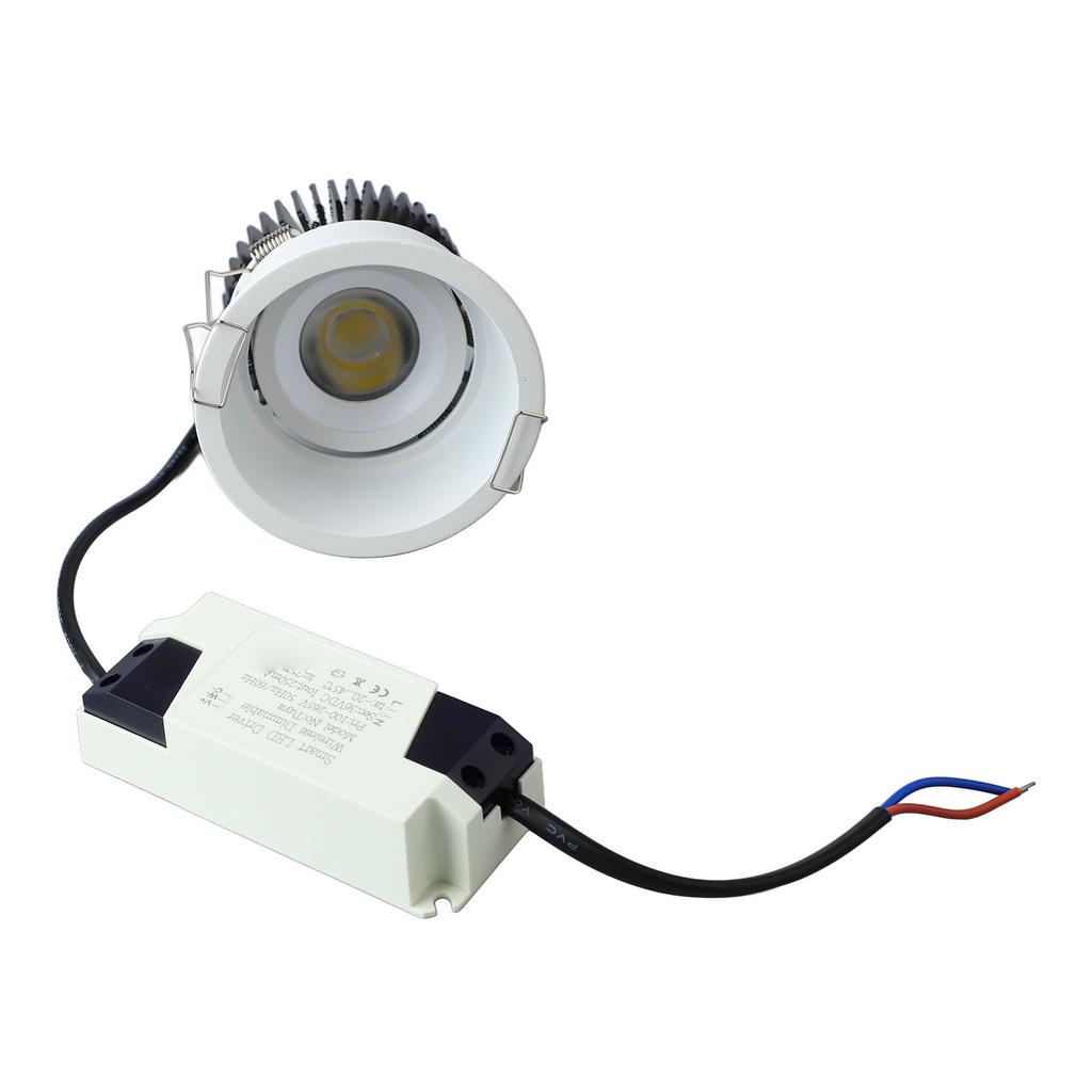 10W Recessed LED for Light Absorption 30 degrees 100 to 265V Embedded Downlight for Living Room Hotel