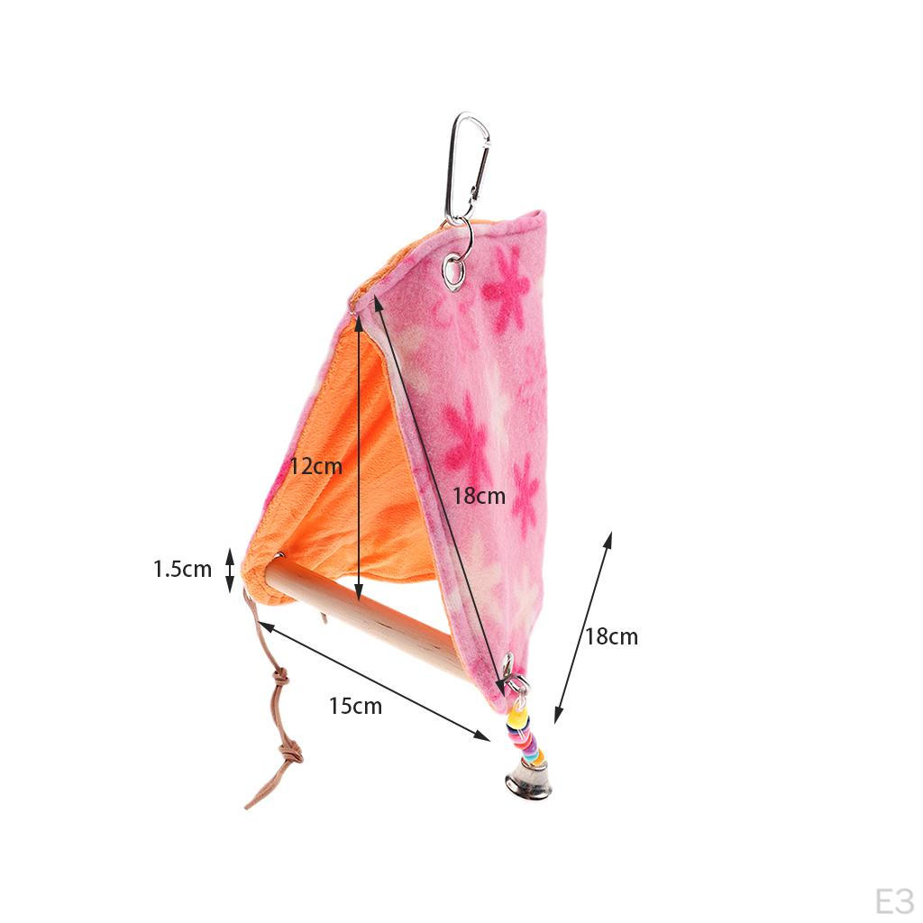 Perch Tent ,Small Bird Toy ,Parrot Hammock Hanging Bed Hut ,Random