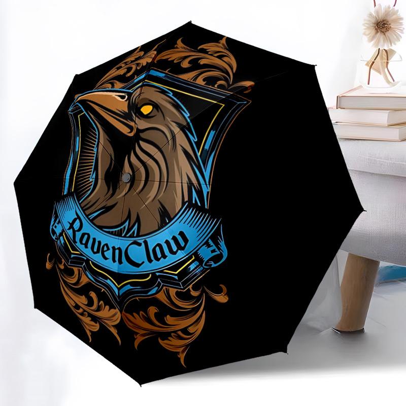 1pc RavenClaw Crest Automatic Open/Close Umbrella, Christmas Gift for Men Women, Daily Travel Outdoor Use yy251101222