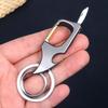 Многофункциональный и практичный брелок для ключей из сплава с небольшим ножом для разборки кронштейна экспресс-доставки