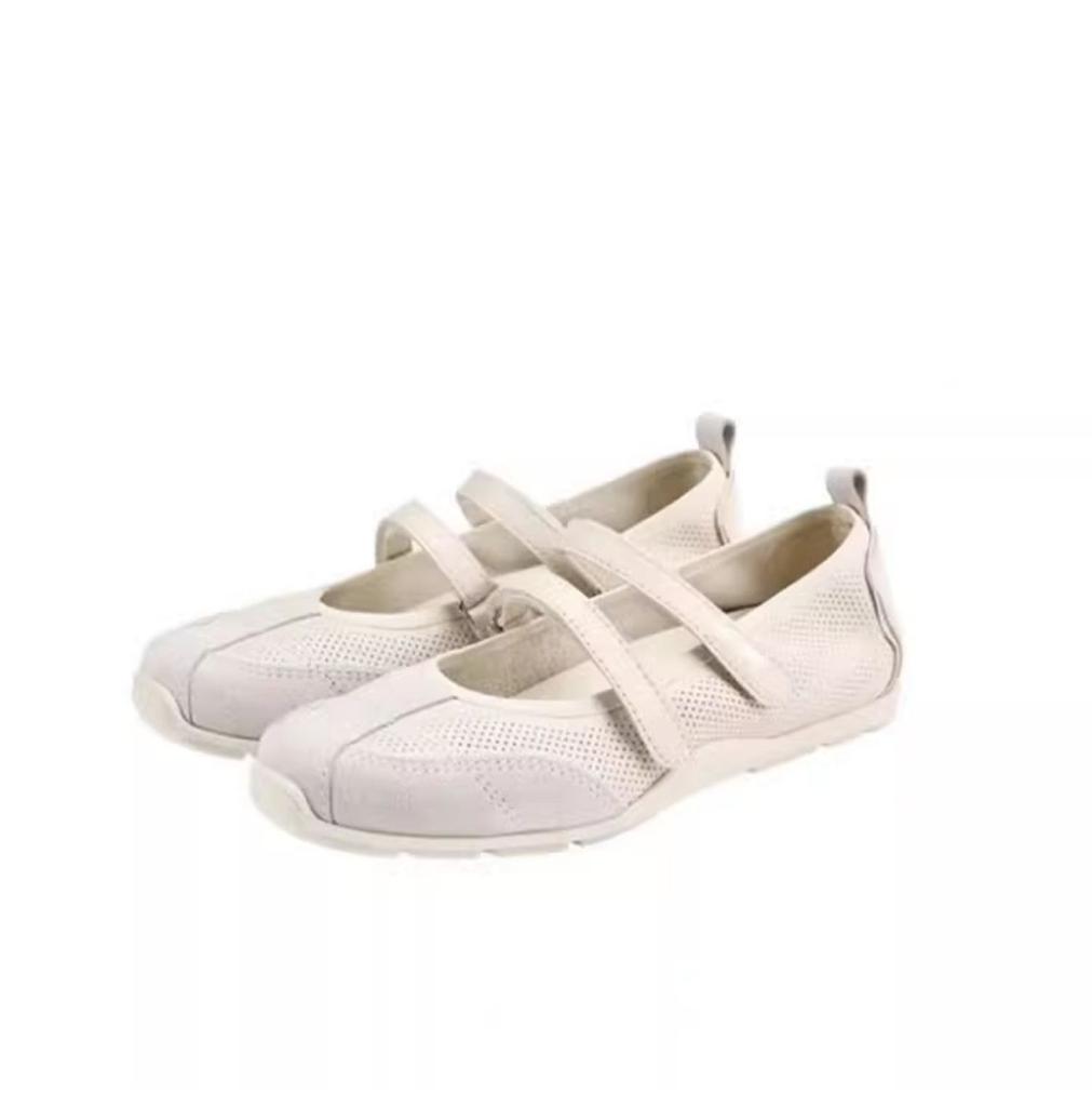 Sheepskin Inner Height Increase 4cm Retro Red Shoes Mary Jane Shoes Women's Velcro Casual Moral Training Shoes Versatile Single Shoes