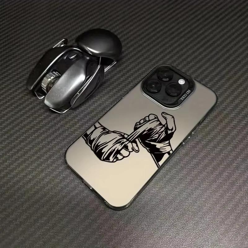 Power Boxing Champion Themed Phone Case For Iphone 17 Air 16 16e 15plus 14 13 12 11 Pro Max Luxury Shockproof Protective Cover